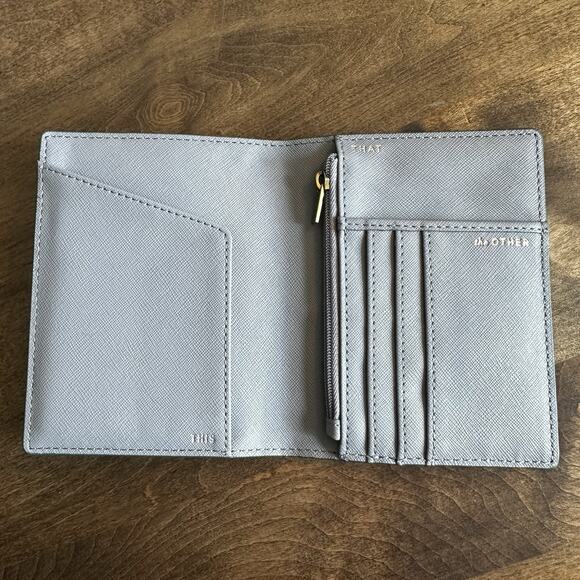 NEW FOSSIL PASSPORT WALLET Travel Keeper Leather Zip Pouch Teal Blue AUTHENTIC - Picture 7 of 11